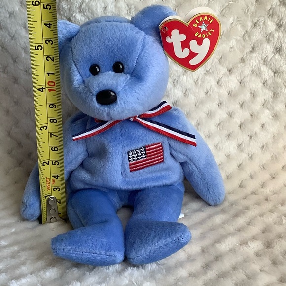Ty Beanie Babies America Blue Bear American Red Cross 9/11/2001 - Picture 9 of 12